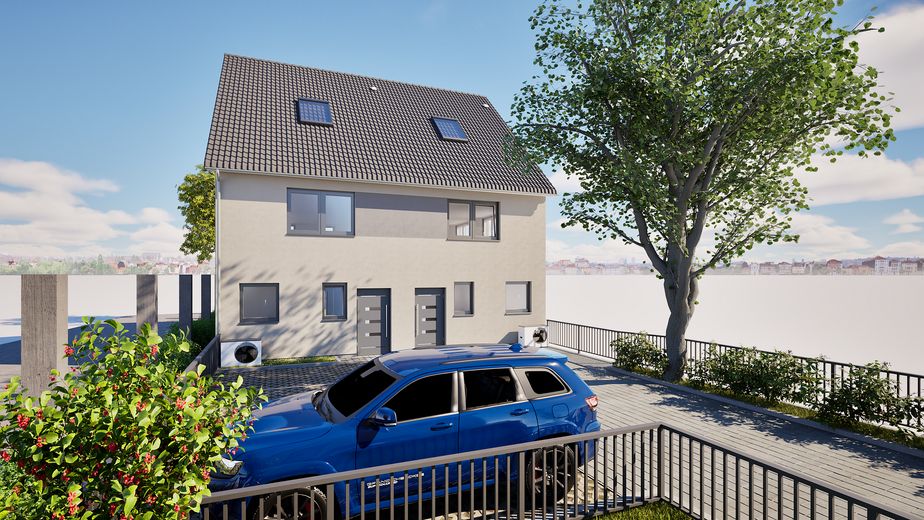 Casa nueva de ensueño en el núcleo antiguo de Herxheim – 2 casas adosadas modernas – Foto 3