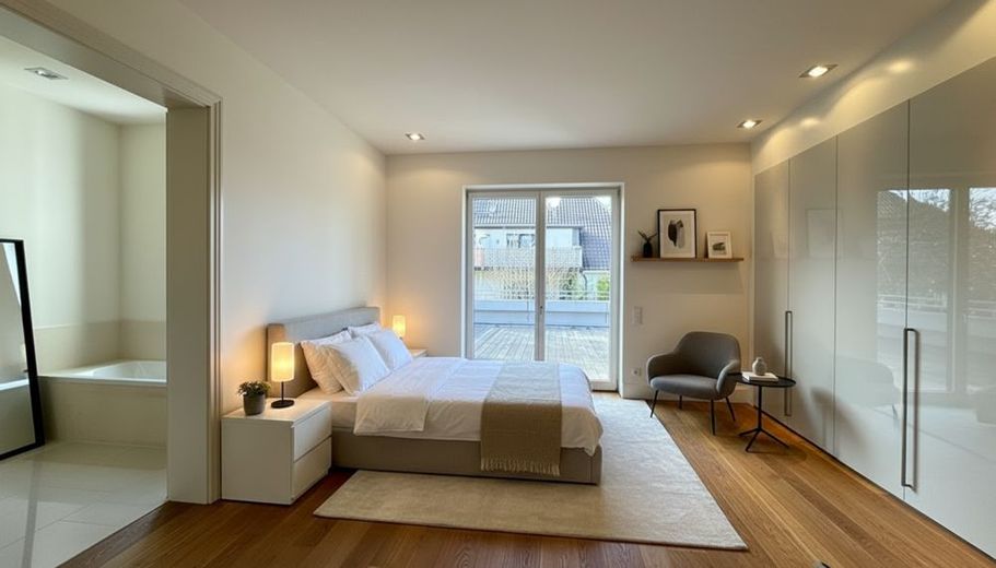 Exklusive Erdgeschosswohnung mit Tiefgarage und Aufzug im Stadtgartenviertel Hagen – Beispiel Schlafzimmer