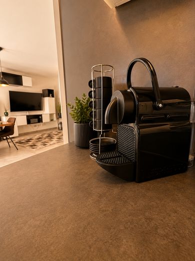 Premium-Gartenwohnung | Voll möbliert | 15 Min. bis Frankfurt – Küche
