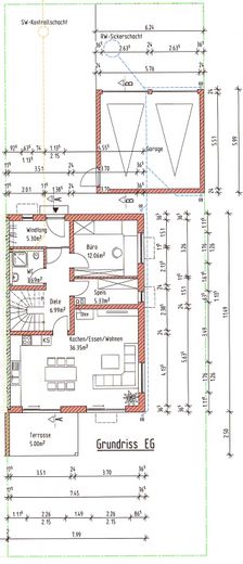Neubauhaus mit separatem Einliegerbereich, Garten & Doppelgarage – Grundriss (EG)