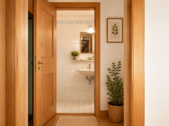 Einfamilienhaus mit 1.600 qm großem Grundstück; Privatverkauf - faires Angebot willkommen – Gäste WC