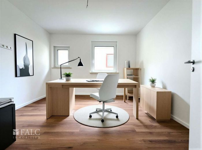 ***Wohnen am Wieter - Erstbezug einer barrierefreien 3 Zimmer Wohnung nach KfW55 Sanierung*** – KI Arbeitszimmer