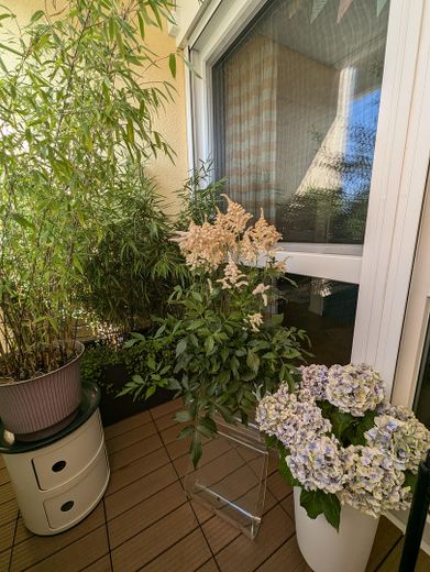 **Provisionsfrei: Komplett renovierte 4-Zi. Wohnung mit Balkon bei München (Haar)** – Süd-West Balkon