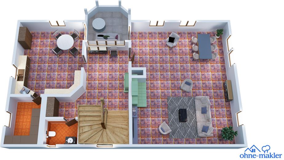 Casa unifamiliar versátil con galería, sauna y apartamento independiente – Obergeschoss