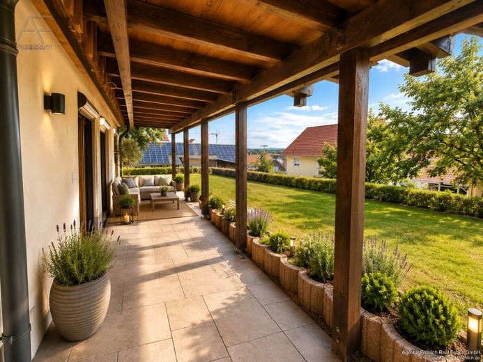 Fernblick statt Standard - Einfamilienhaus mit Potenzial in traumhafter Hanglage – Außenansicht_Terrasse