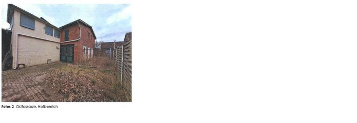 Ostfassade, Hofbereich