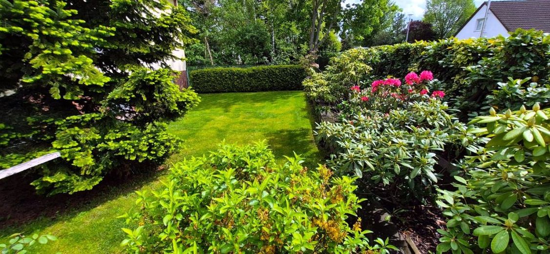 GROßES GRUNDSTÜCK MIT EINFAMILIENHAUS - 12357 BERLIN-RUDOW - BLUMENVIERTEL-PROVISIONSFREI-BEZUGSFREI – Vorderer Garten