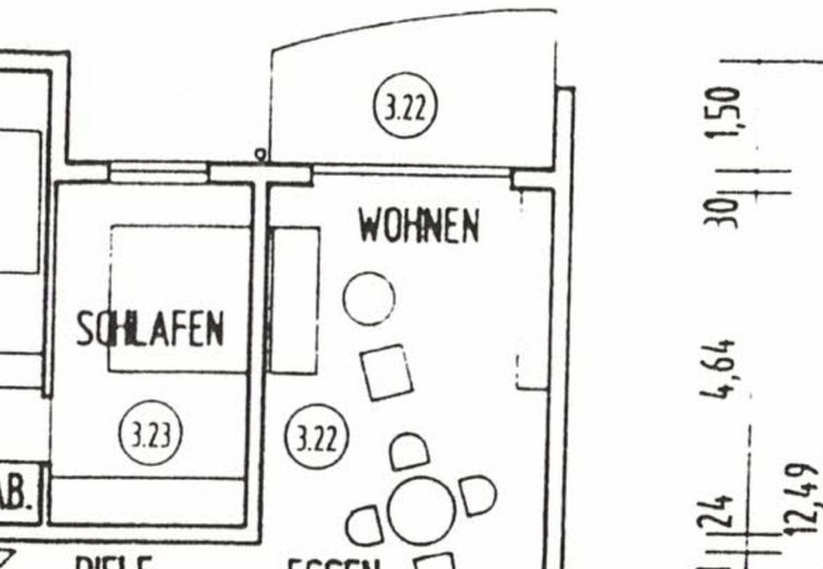 Première occupation après rénovation - charmant 2ZKB à Bretten – Grundriss
