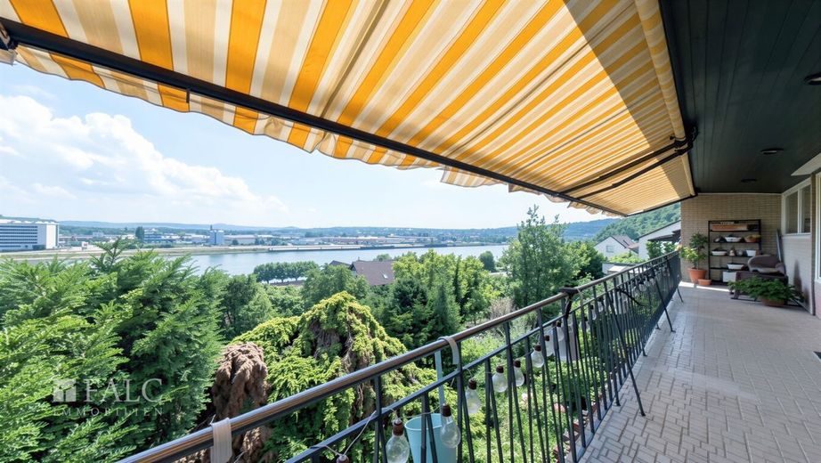 ¡Vista del Rin incluida! – Balkon