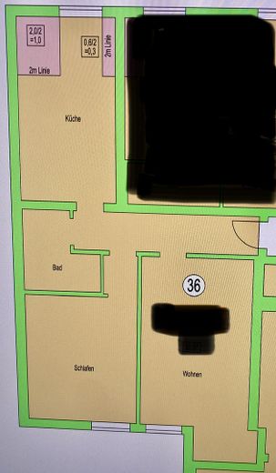 Helle 2er WG für Studenten möbiliert, super Lage nähe Uni Mannheim – Grundriss