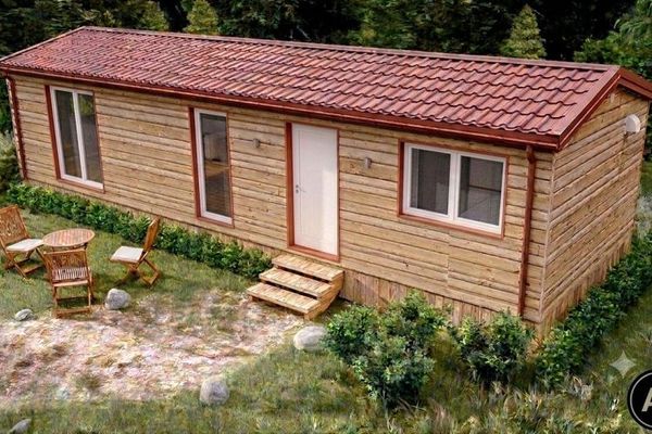 Tiny House senza terreno - Bungalow in stile casa di tronchi, come nuovo