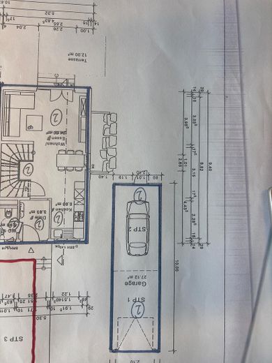 Grundriss EG, Garten, Garage