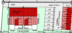 Baugrundstück Langerringen – MFH, Doppelhaus oder EFH sofort bebaubar – Erstellter Lageplan des MFH