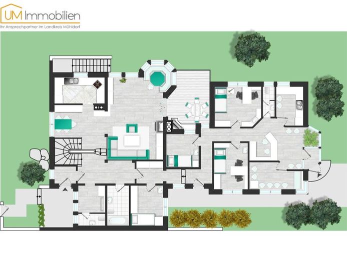 Großzügiges Mehrgenerationenhaus mit Büro-/Praxisanteil und Ausbaupotenzial – الصورة 1
