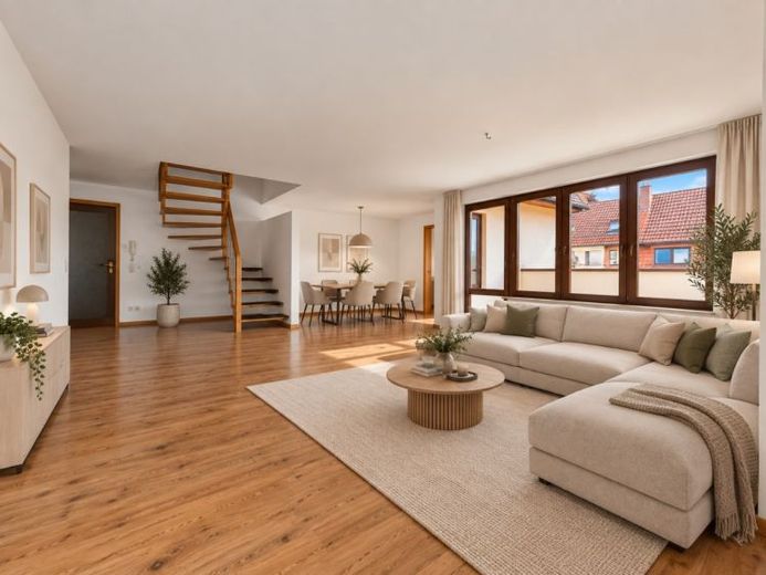 Spacious maisonette apartment with roof terrace and two parking spaces – Photo 1