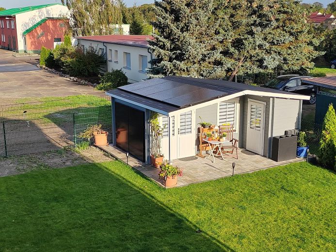Gartenhaus mit Photovoltaik