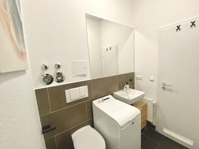 Cityappartment in Wismar – Badezimmer