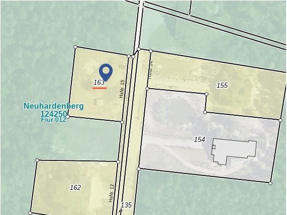 Lageplan des Flurstücks