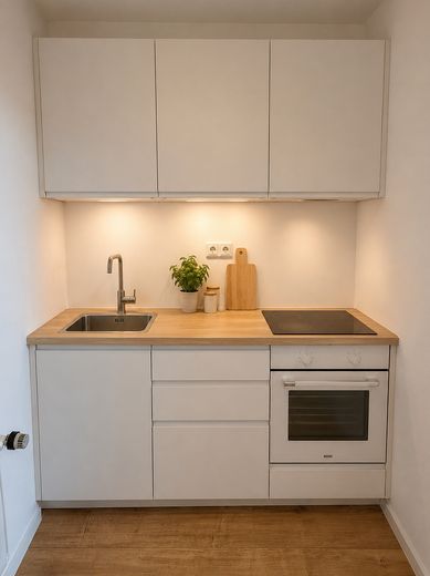 6% Rendite / Provisionsfrei / Kernsanierte 33qm1-Zimmer Wohnung mit Balkon – Küche