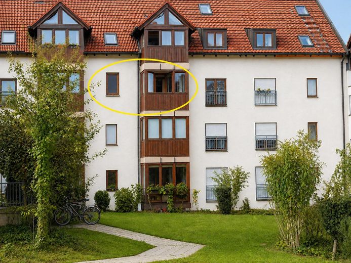 Studentenwohnung an der Universität Regensburg – Objekt markiert