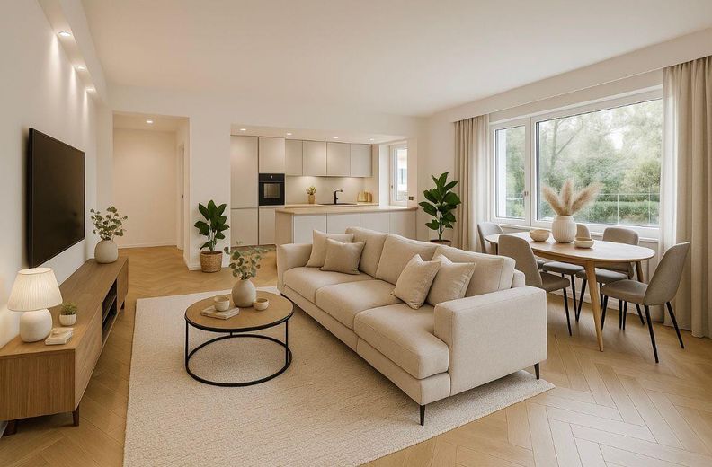 Visualisierung Wohn-Essbereich