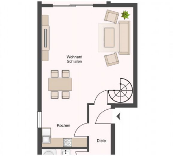 Wohnen nicht maßstabsgetreu