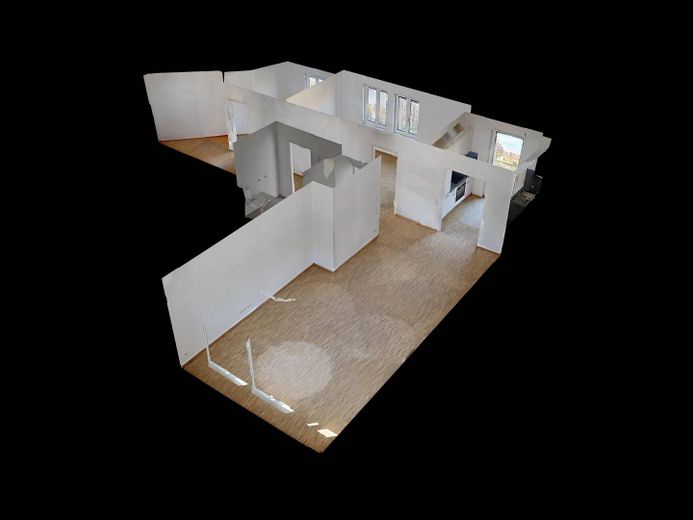 Vivienda moderna en Kronsrode: apartamento de 3 habitaciones con COCINA EMPOTRADA – 3D-Ansicht Grundriss