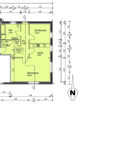 2 Zimmer Wohnung in Ehestorf – Grundriss der Wohnung