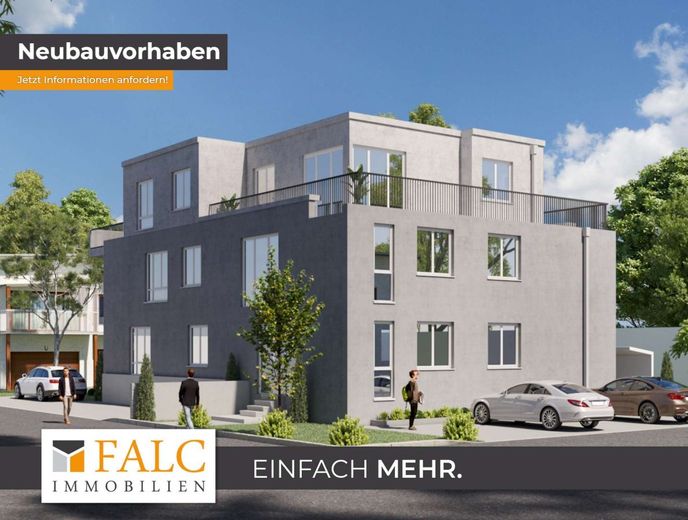 4 Zi.-Penthouse-Whg mit Dachterrassen / Grundriss variabel / mit Fahrstuhl – Außenansicht