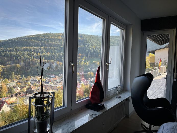 4 - Zimmerwohnung mit atemberaubendem und unverbaubarem Panoramablick im Bieterverfahren – Blick - Schlafzimmer 
