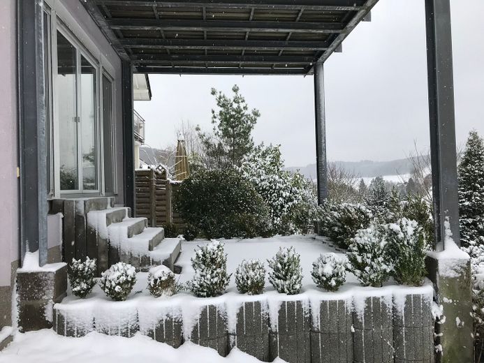 Terrasse im Winter