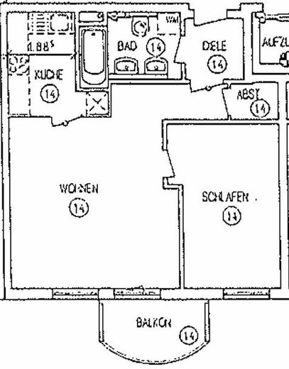 2-kamerappartement - Bremen-Arsten - drempelvrij met balkon + parkeerplaats in ondergrondse garage – Foto 8
