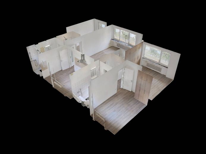 Ampio appartamento di 4 locali con BALCONE e tanto comfort a Paderborn-Sennelager – 3D-Ansicht Grundriss