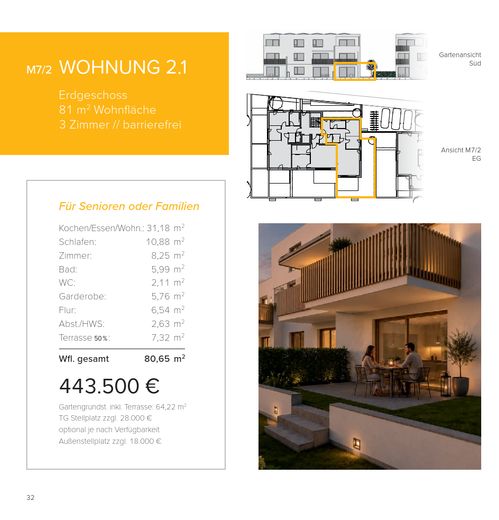 Neubau WHG 2.1 - M7/2 - Erdgeschoss - 81m² – Foto 1