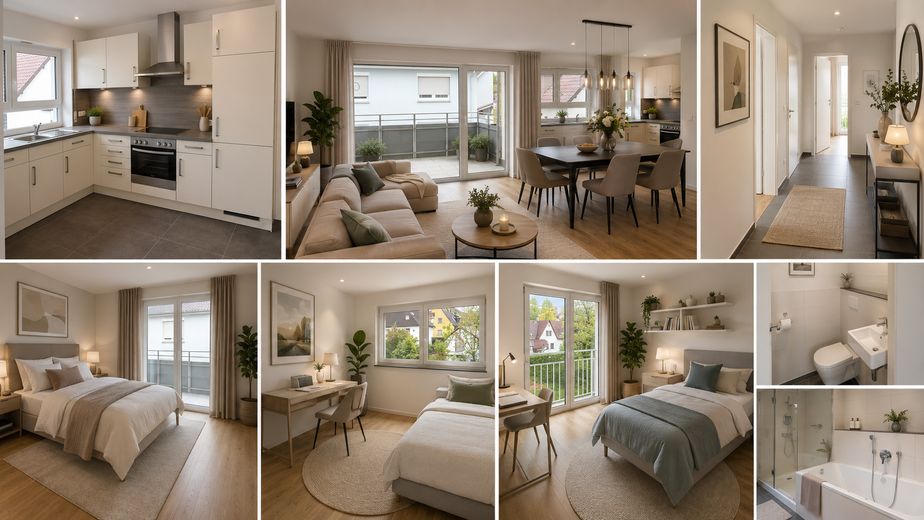 Neuwertige 3 Zimmer Wohnung in 88250 Weingarten – Wohnbeispiel