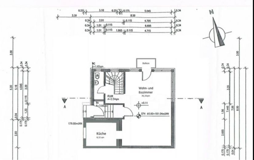 HN-Süd: 2-3 Zi., 95m², Maisonetten Whg.! – Grundriss EG