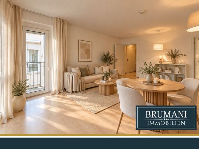 BRUMANI | Lichtdurchflutete 1-Zimmer-Wohnung mit Einbauküche in Freiburg-Wiehre – Foto 1