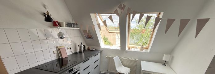 Möblierte 2-Zimmer-Maisonettewohnung in zentraler, ruhiger Lage von Erfurt – Küche