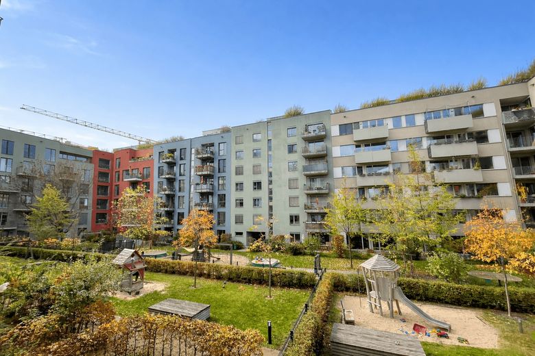 Ausblick Balkon Innenhof