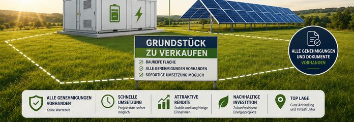 działki pod instalację fotowoltaiczną (PV) i magazyn energii (BESS)