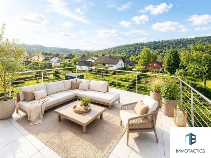Modernes Wohnglück mit Panoramaausblick – Einfamilienhaus mit neuer Technik und großem Garten – Photo 1