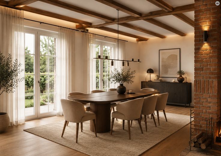 Freistehendes Walmdachbungalow – 213 m² Wohnfläche, großes Grundstück & viel Privatsphäre – Esszimmer