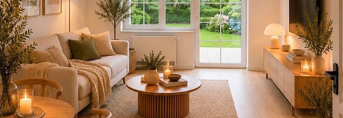 Frisch saniert: 2-Zimmer-EG-Wohnung mit Terrasse bei Büsum – Traumhaftes Wohnzimmer