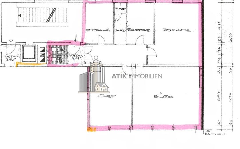ATIK: Zentrale Bürofläche in Mannheims bekanntester Büromeile direkt am Wasserturm - provisionsfrei – Grundriss