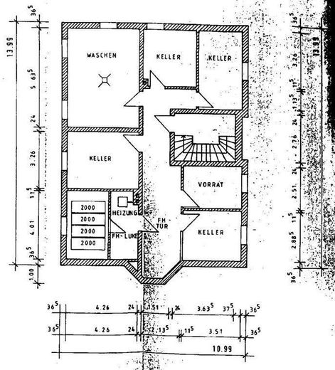 Grundriss Keller