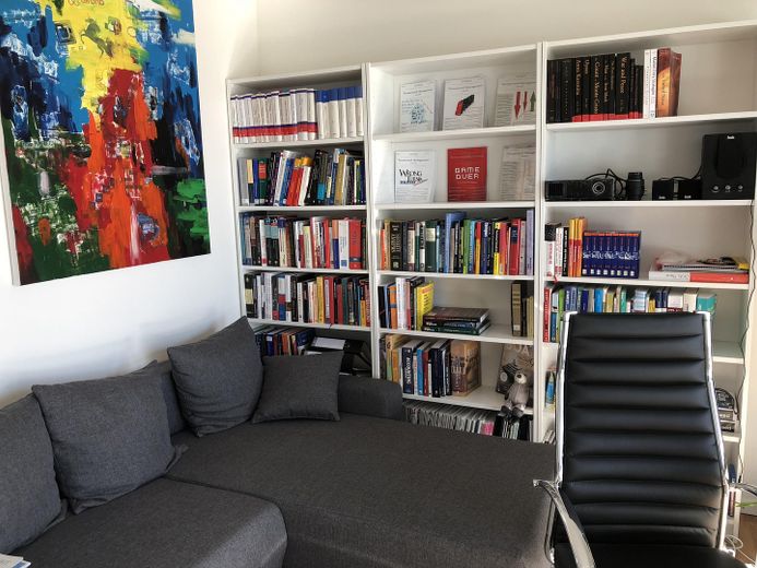 Helle, moderne City Maisonette Wohnung am Kanal – Arbeitszimmer