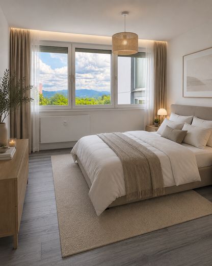 Bezugsfertig- Renoviert mit toller Aussicht-3,5 Zimmer – Schlafen 1 Einrichtungsbsp.