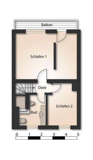 Grundriss: 1. Obergeschoss