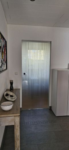 Glas-Schiebetür zum Essbereich