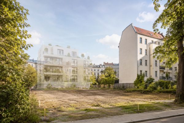 Terrain à bâtir pour immeuble d’habitation à plusieurs niveaux à Alt-Glienicke, GRZ 0,2 (440 m²), surface de plancher jusqu’à 1 444 m²